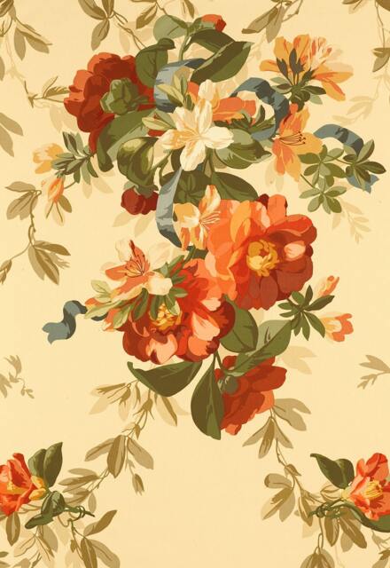 Ellesmere Ribbon Floral in Parchment-Pillow - This Listing Is For One Pillow