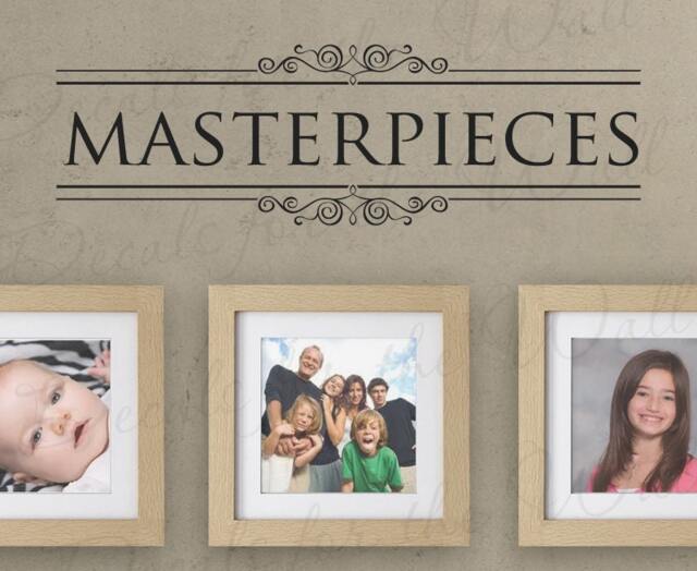 Masterpieces Wall Decal Frames Mural Family Graphic Vinyl Art Sticker Decoration Large Sign Decor G26 - image 1