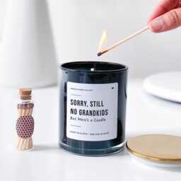 still No Grandkids Scented Candle Funny Gift For Mum Dad Mother's Day Father's Birthday Christmas Present Home Decor - thumbnail 3