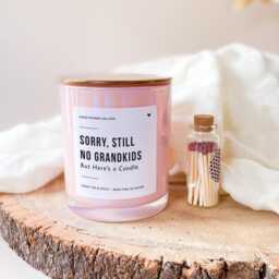 still No Grandkids Scented Candle Funny Gift For Mum Dad Mother's Day Father's Birthday Christmas Present Home Decor - thumbnail 1