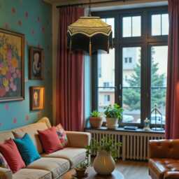 Balmoral Gold Paisley Ceiling Lampshade Traditional Hanging Chandeliers Lamp Shades Pendant Lights - thumbnail 3