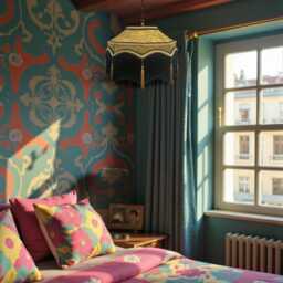 Balmoral Gold Paisley Ceiling Lampshade Traditional Hanging Chandeliers Lamp Shades Pendant Lights - thumbnail 2