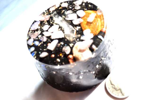 Handmade Quartz Crystal Orgone Tower Emf Protection, Chakra Balancing - image 1