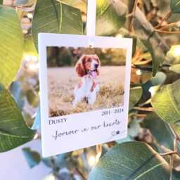 Polaroid Gift - Photo Car Ornament Christmas Tree Personalised Pet - thumbnail 2