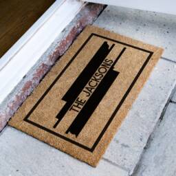 Us State Map Door Mat - Tennessee Family Monogram Doormat Closing Gift Silhouette Rug Realtor Home Decor - thumbnail 2