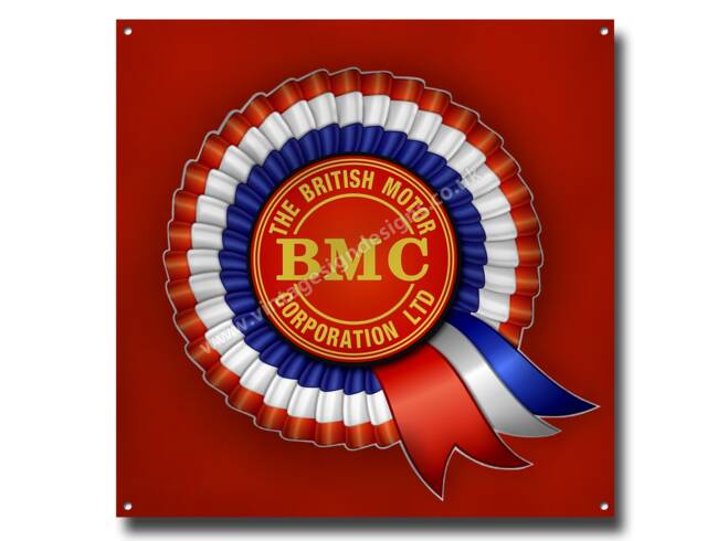 "B.m.c. British Motor Corporation Metal Sign Size 12""x12" - image 1