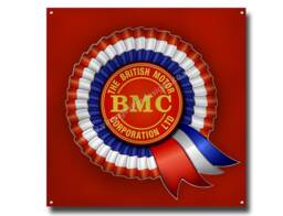 "B.m.c. British Motor Corporation Metal Sign Size 12""x12" - thumbnail 1