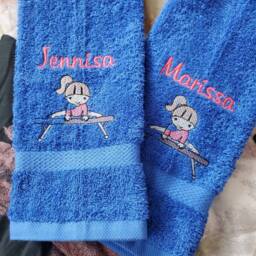 New Personalized Gymnast Sweat Towel, Gymnastics Gifts, Sports Towel - thumbnail 3