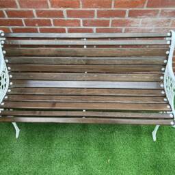 Cast Iron Garden Rustic Bench - thumbnail 2