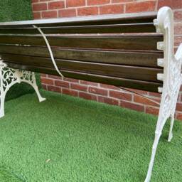 Cast Iron Garden Rustic Bench - thumbnail 4