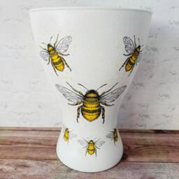 Bumblebee Bouquet Style Glass Flower Vase, Bee Home Decor, Themed Gifts, Lovers - thumbnail 3