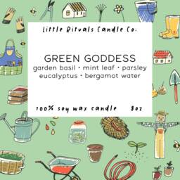 Green Goddess Candle - 8Oz Soy Little Rituals Co - thumbnail 2