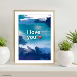 Romantic Love Wall Art Poster, Valentine Meaningful Gift For Him Or Her - thumbnail 3