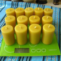 Votive Candles, Beeswax Votives, Candlemas Prayer Catholic Pure Candles - thumbnail 2