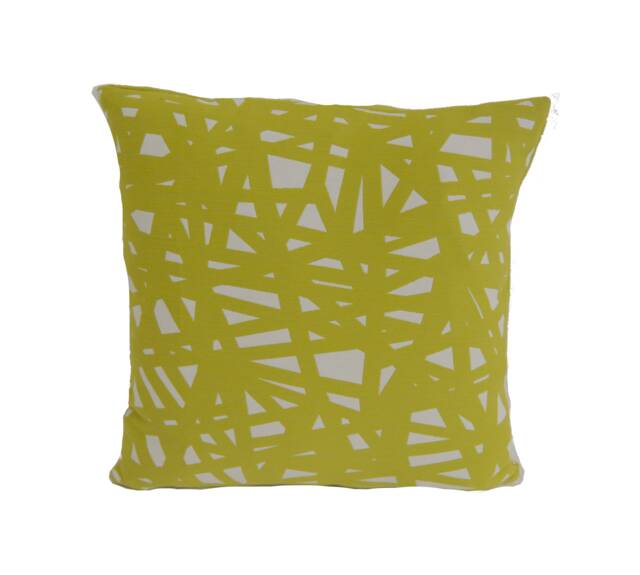 Scion - Saxony Kiwi Bold Geometric Twisted Woven Web Cushion Cover Handmade Throw Pillow Designer Home Decor
