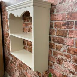 Cottage Wall Shelf, 23cm Deep, Bookcase, Kitchen Spice Rack, Solid Wood, Traditionally Made - thumbnail 2