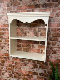 Cottage Wall Shelf, 23cm Deep, Bookcase, Kitchen Spice Rack, Solid Wood, Traditionally Made - thumbnail 1