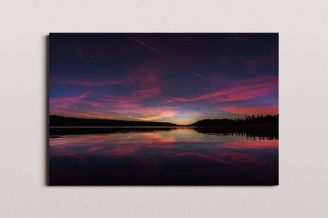 Big Bear Lake Sunset Photo Print, California Wall Art - image 1