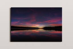 Big Bear Lake Sunset Photo Print, California Wall Art - thumbnail 1