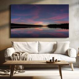 Big Bear Lake Sunset Photo Print, California Wall Art - thumbnail 2