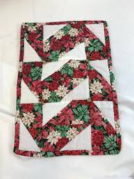 "Quilted Christmas Bow Jingle Bell Wall Hanging 16"" X 11" - thumbnail 1