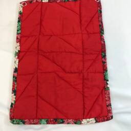 "Quilted Christmas Bow Jingle Bell Wall Hanging 16"" X 11" - thumbnail 2