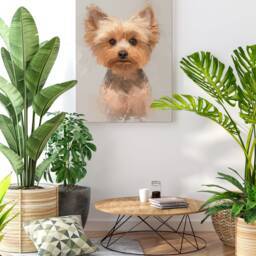 Yorkshire Terrier Canvas Art Dog Portrait Print, Home Decor - thumbnail 3
