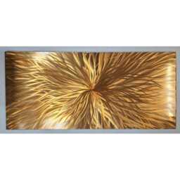 Modern, Abstract, Contemporary Metal Wall Art, Sculpture, 3D Effect, By R Toomer Art. Titled Nova. Copper - thumbnail 2