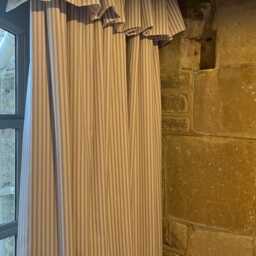 Bespoke Ticking Stripe Flop Over Curtains Made To Measure, Handmade UK - thumbnail 4