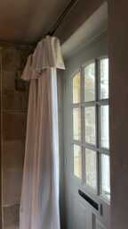 Bespoke Ticking Stripe Flop Over Curtains Made To Measure, Handmade UK