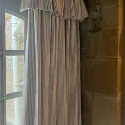 Bespoke Ticking Stripe Flop Over Curtains Made To Measure, Handmade UK - thumbnail 2