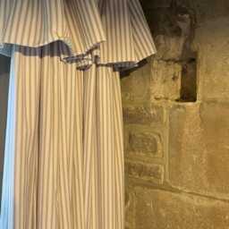 Bespoke Ticking Stripe Flop Over Curtains Made To Measure, Handmade UK - thumbnail 3