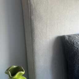 Belgian Linen Headboard Slipcovers With Clean Lines - thumbnail 3