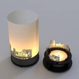 Regensburg Skyline Candle - Shadow Projection Souvenir Gift Box - thumbnail 4