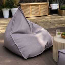 Outdoor Bean Bag Chair, Modern Floor Cushion, Scandinavian Lounger - thumbnail 4