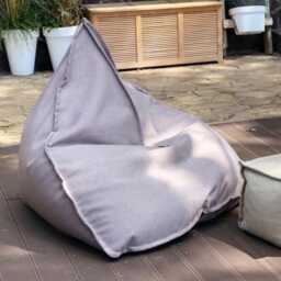 Outdoor Bean Bag Chair, Modern Floor Cushion, Scandinavian Lounger - thumbnail 2