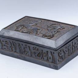 Egyptian Box Decorative Pharaoh Art Stone Made in Egypt - thumbnail 4