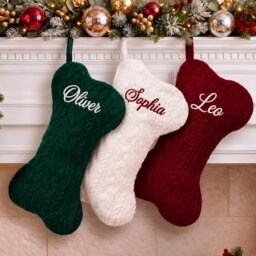 2026 Personalized Christmas Stockings, Embroidered Knit Stockings, Family Stockings With Name, Holiday Stockings, 2025 Gift - thumbnail 3