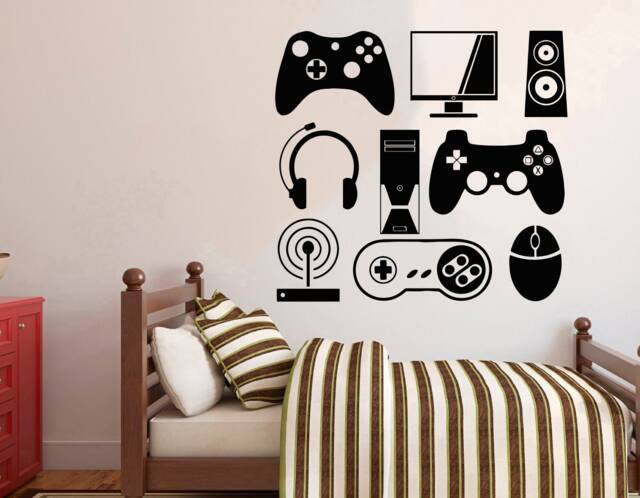 Gamer Wall Decal Video Game Controller Decor 3093 - image 1