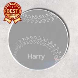 Baseball Acrylic Mirror Wall Art - Many Size/Colour Options & Personalised Engraving - Bespoke Items Made - thumbnail 1