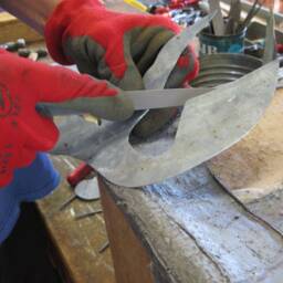 Upcycled Metal Poodle Wall Art Indoor Outdoor Sculpture - 10x15 - thumbnail 4
