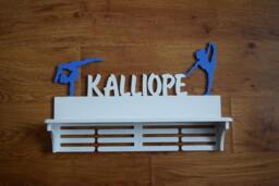 Wall Wood Decor Personalized Trophy Shelf Gymnastics Name Medal Holder Display Organizer Race Gift For Sportsman - thumbnail 1