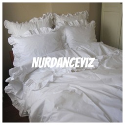 Solid White Cotton Ruffle-120x98 120x120 Oversize Duvet Cover King-Queen-Custom-Shabby Chic Bedding Sets -Pillowcases-Euro Sham-Nurdanceyiz - thumbnail 3