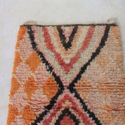Custom Runner Moroccan Hand Knotted Runner Rug, Wool Rug Shaggy Authentic Moroccan Rug, Fluffy Rug - thumbnail 2