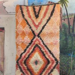 Custom Runner Moroccan Hand Knotted Runner Rug, Wool Rug Shaggy Authentic Moroccan Rug, Fluffy Rug - thumbnail 3