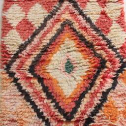Custom Runner Moroccan Hand Knotted Runner Rug, Wool Rug Shaggy Authentic Moroccan Rug, Fluffy Rug - thumbnail 4