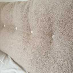 Headboard Cushion Boucle Backrest Wedge Pillow Twin Bed Custom Size Lumbar Triangle Queen Upholstery King - thumbnail 2