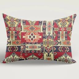 Kilim Cushion Covers/Turkish Rug Style Pillow Case/Sofa Cover/Rug Design Cover/Rectangle Aztec Print Lumbar Case - thumbnail 3