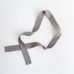 Linen Curtain Belt Made From Heavy Linen - 280 G/M2/ True Gray Belt - thumbnail 2