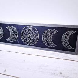 Moon Phase Wall Art, Geometric Moon Sign, Mandala Sign - thumbnail 4